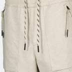 Shorts Shorts de Algodón y Lino Beige Moncler Grenoble Beige Homme