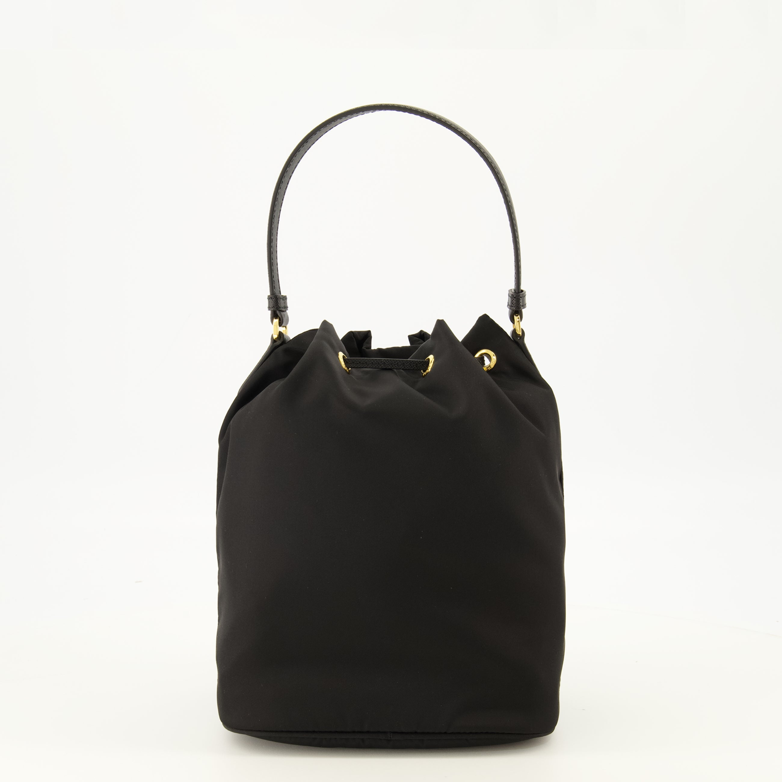 Sacs seau Sac seau Duet en Re-Nylon noir Prada Noir Femme