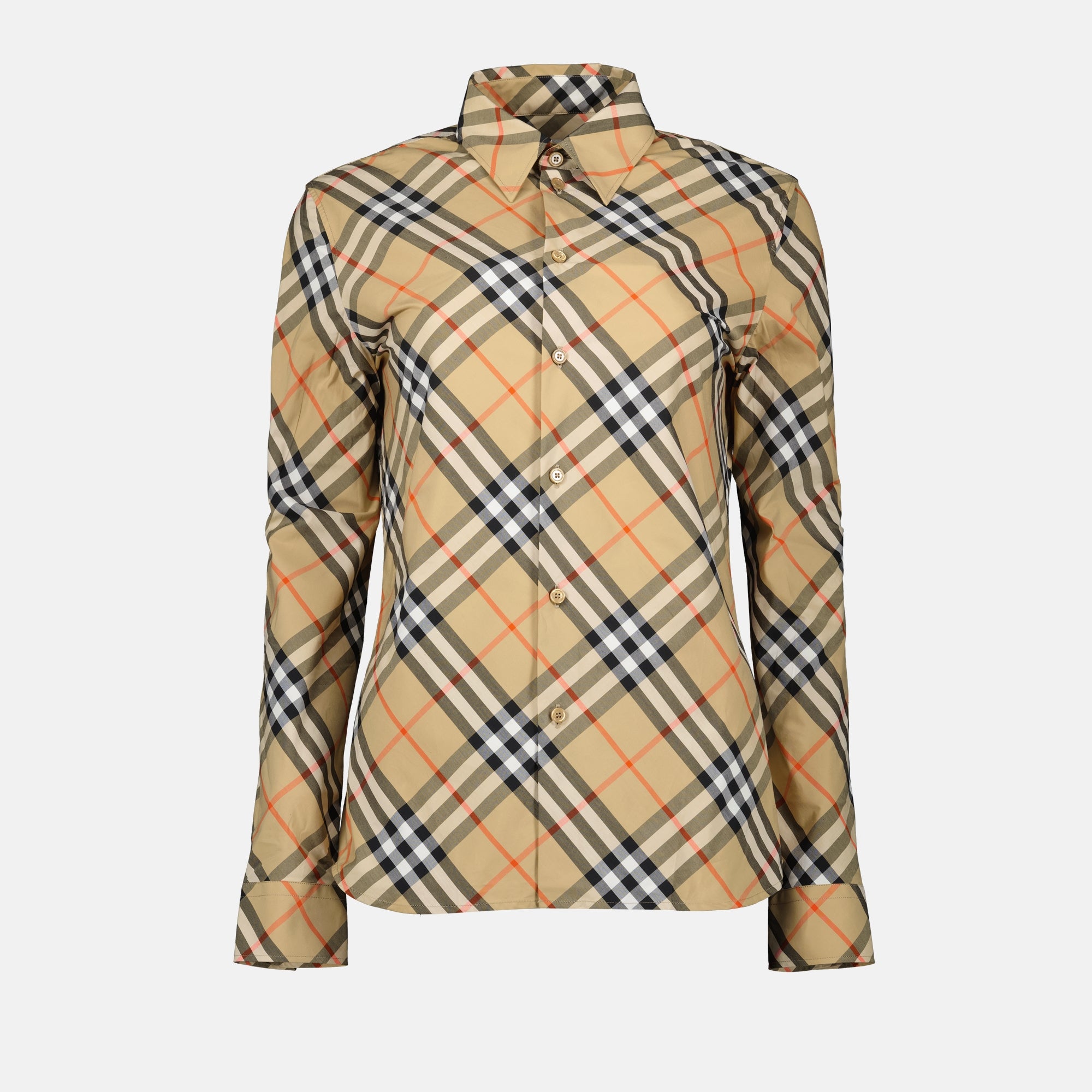 Chemises Chemise à carreaux Burberry Beige Femme