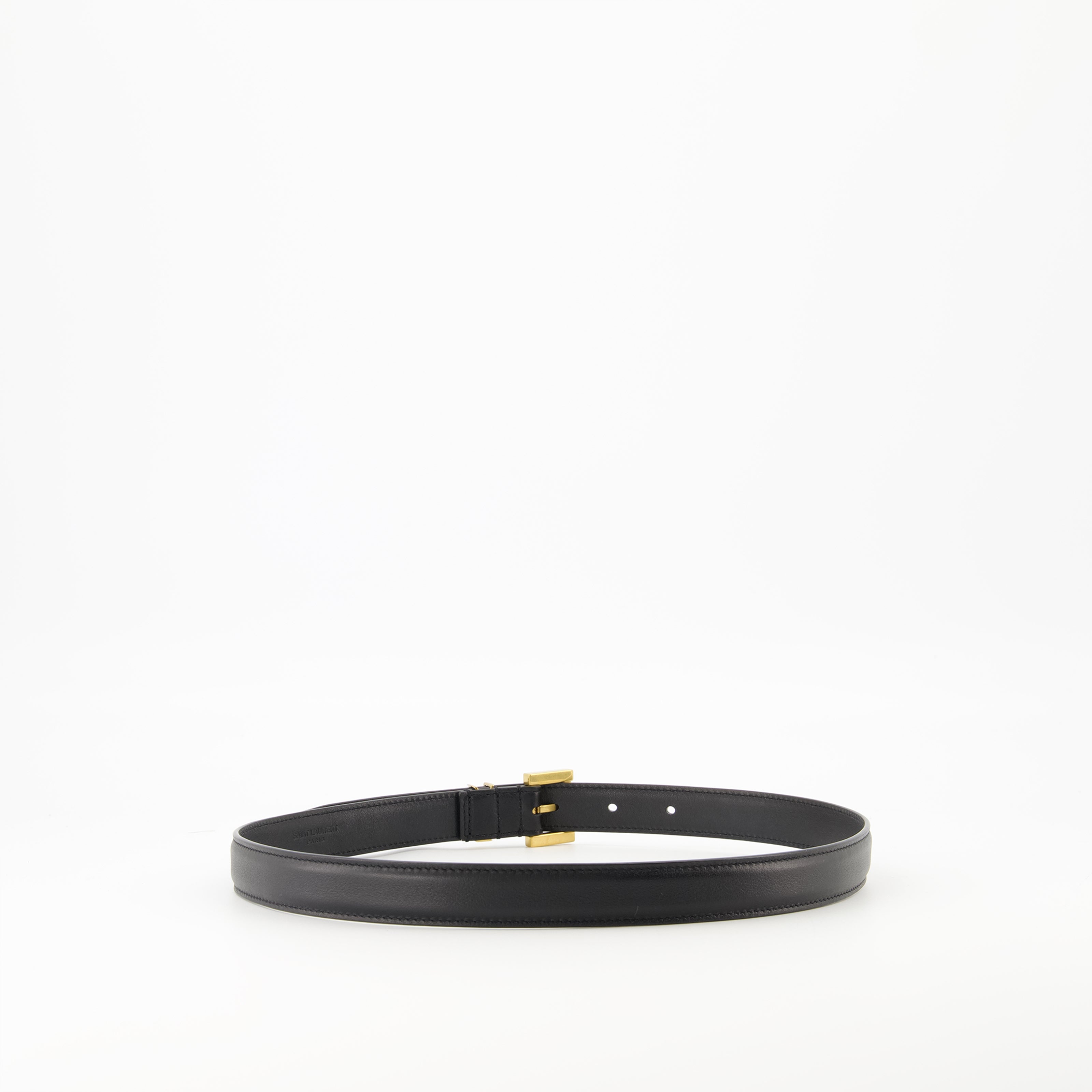 Belts Cassandre Fine Belt Saint Laurent Black Femme