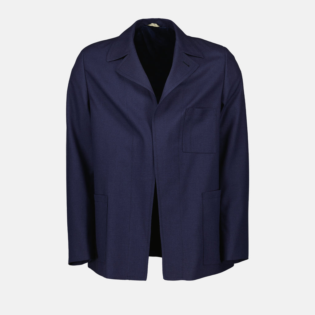 Jackets Wool Jacket Fendi Dark blue Homme
