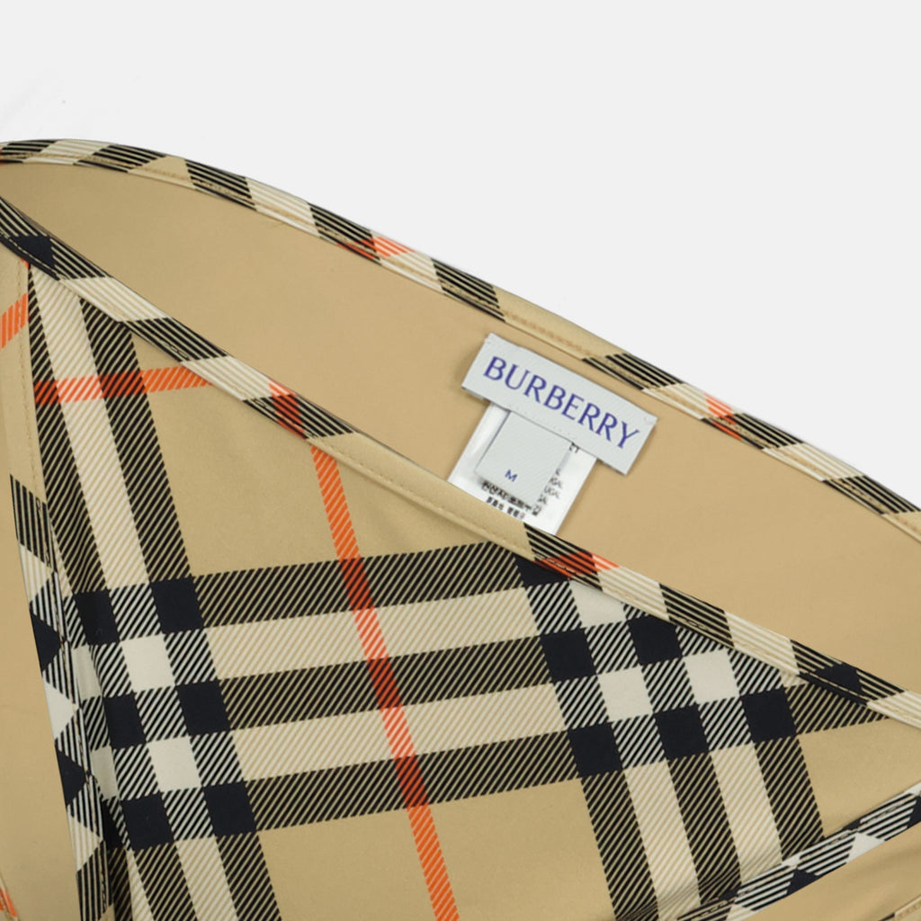 Beachwear Bas de nikini à carreaux Burberry Beige Femme
