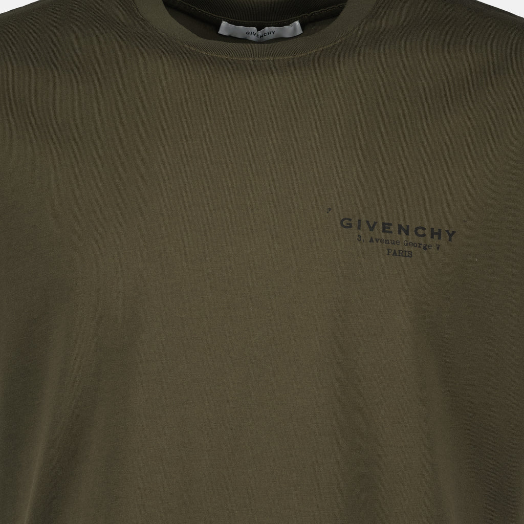 T-shirts T-shirt Signature Givenchy Kaki Homme