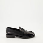 Mocassins Mocassins en cuir brossé Prada Noir Femme