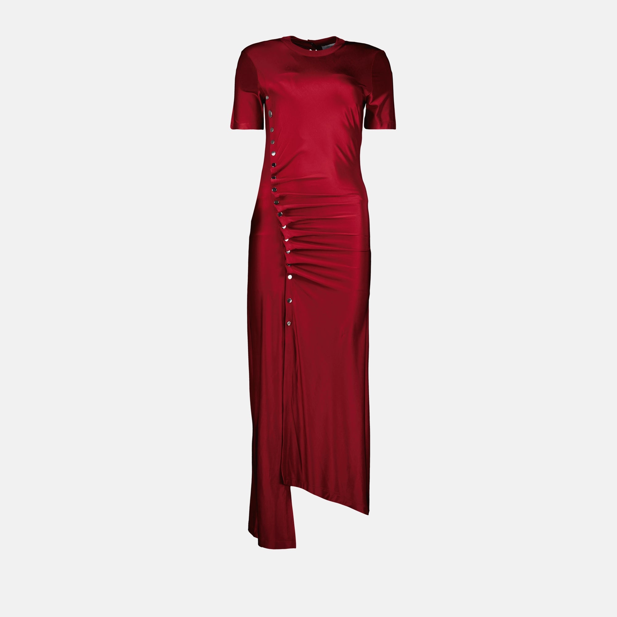 Vestidos Vestido Lurex Drapeado Rabanne Vermelho Femme
