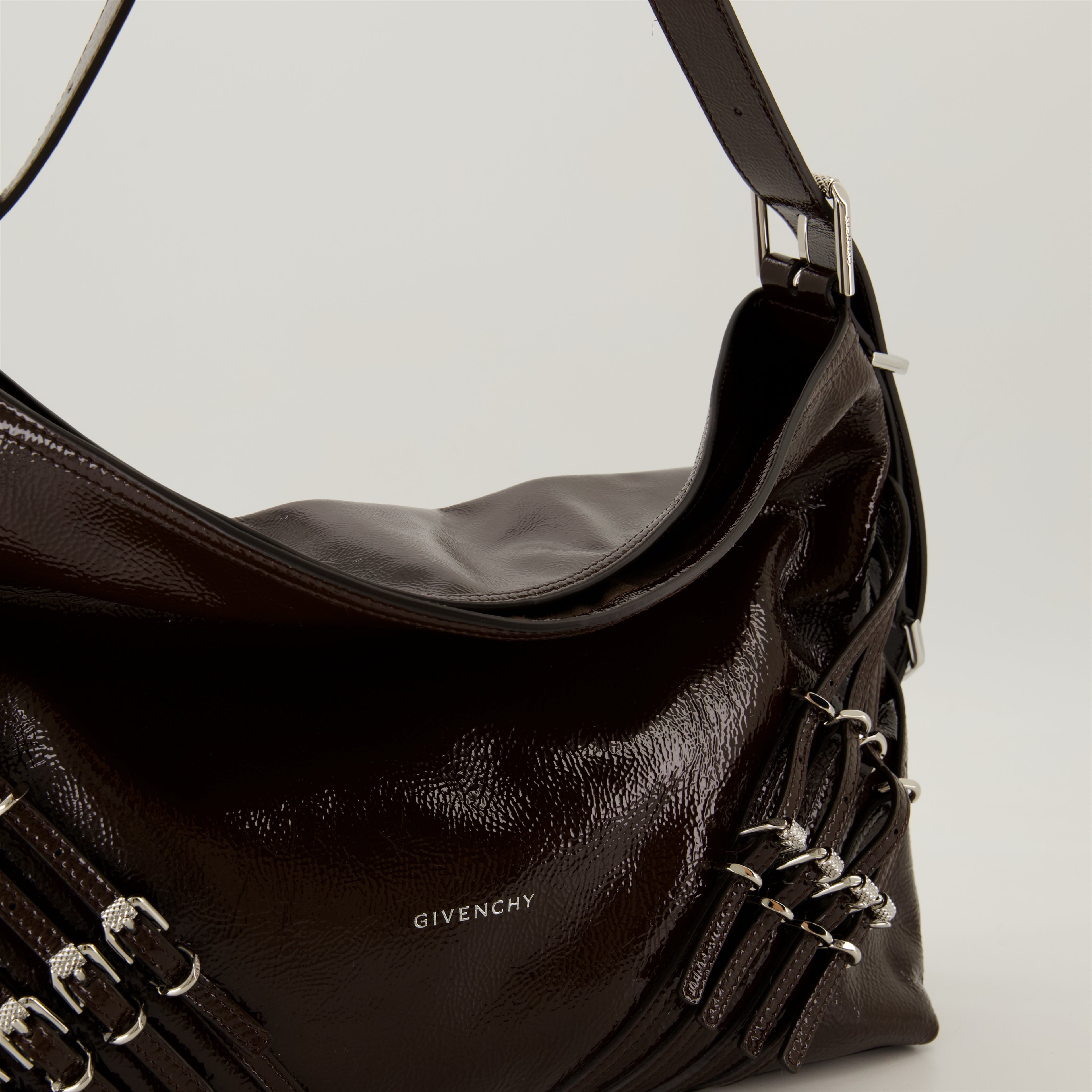 Sacs à main et épaule Sac Voyou en cuir Givenchy Marron Femme