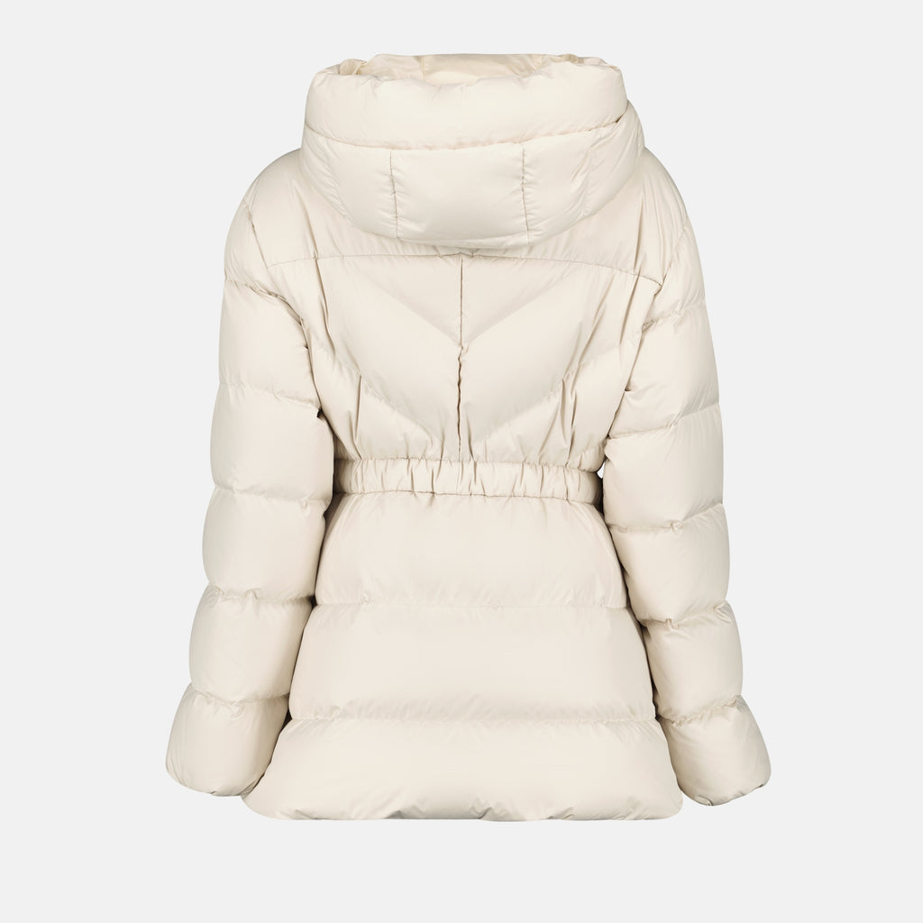 Manteaux Doudoune Brosse Moncler Blanc Femme