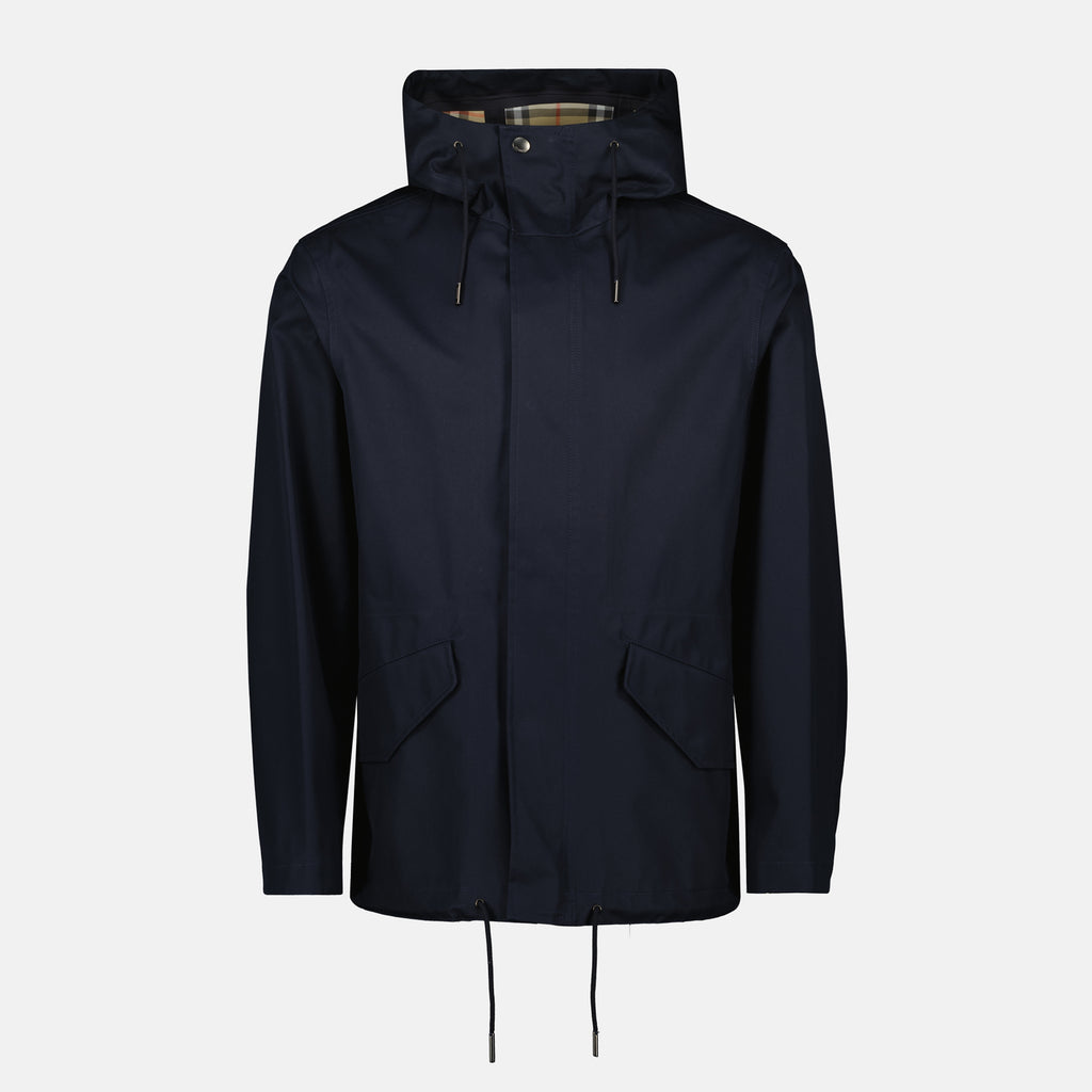 Image of the Burberry brand short parka for men - Autumn-Winter 2025 - Front View