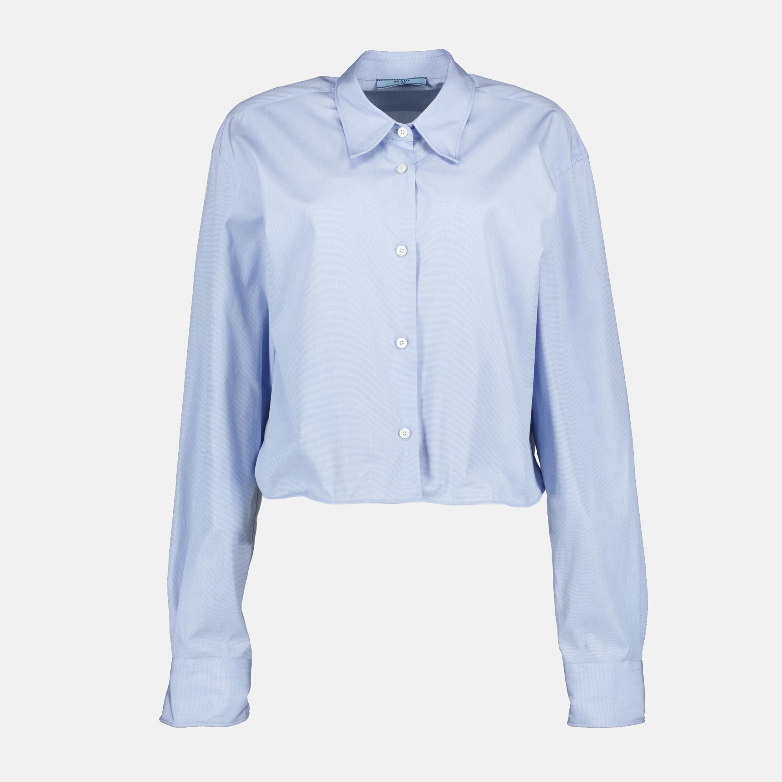 Camisas Camisa de Popelina Prada Azul Femme