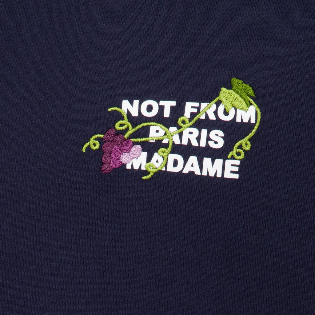 T-shirts T-Shirt con Slogan Vite Blu Navy Drole De Monsieur Bleu foncé Homme