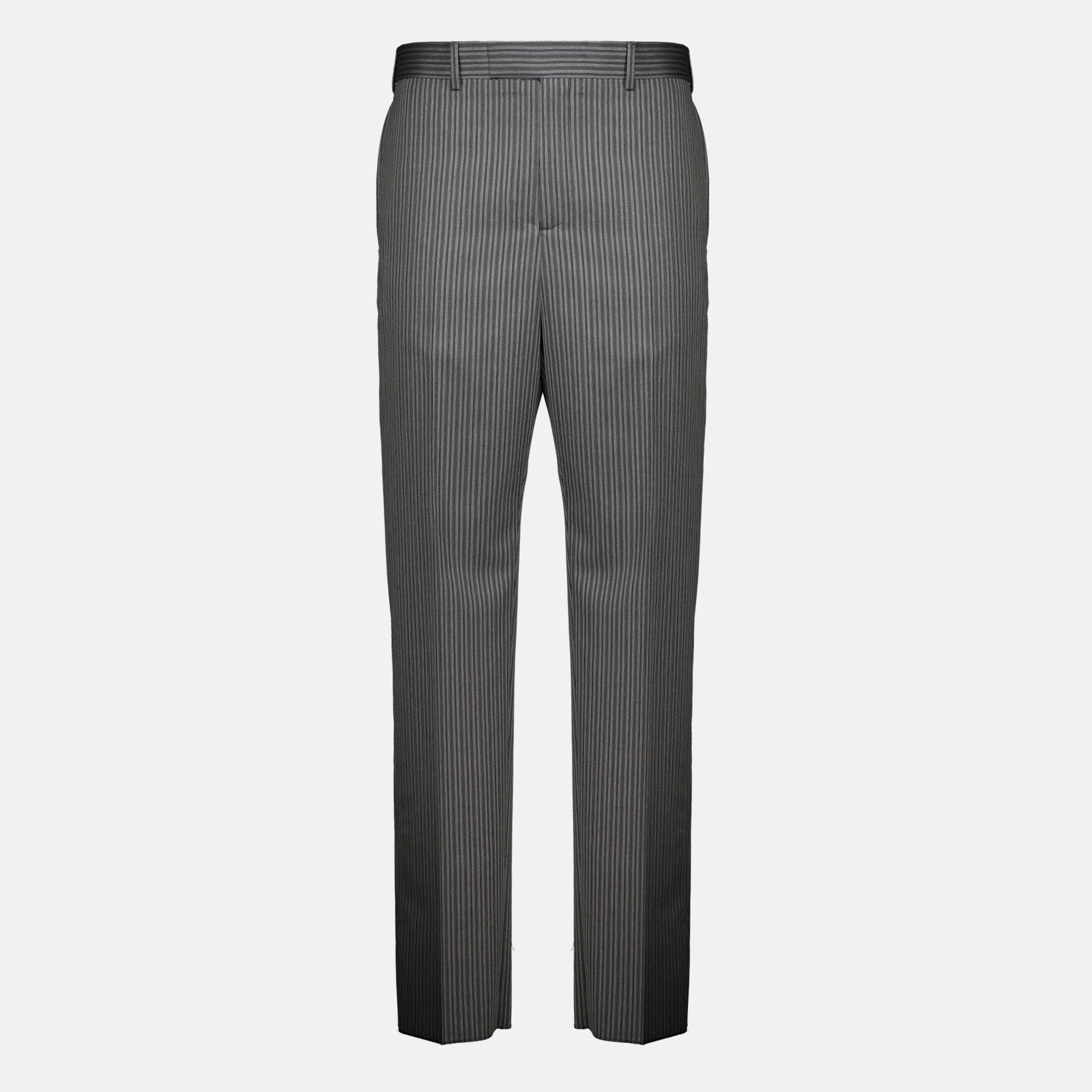 Pantalons Gray Striped Tailoring Pants Dior Gris Homme