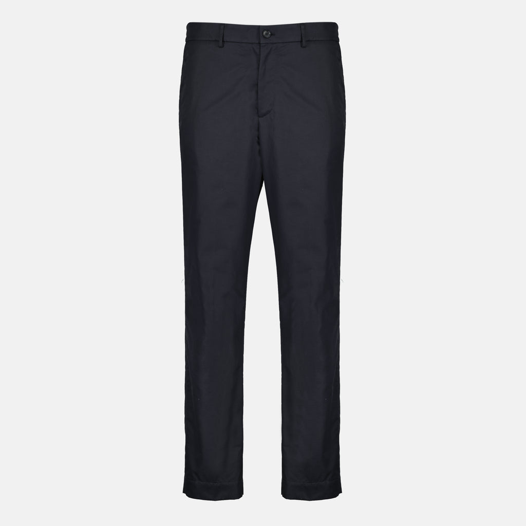 Pantalons Pantalon en coton bleu marine Moncler Bleu foncé Homme