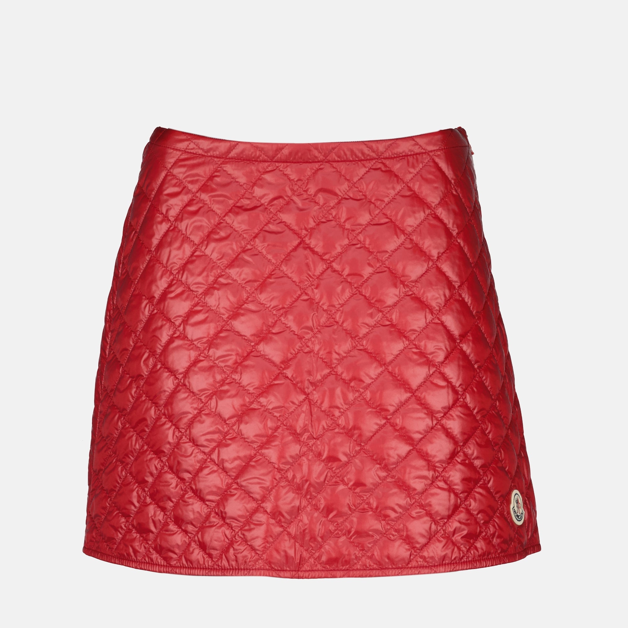 Jupes Saias Mini Matelassadas Moncler Rouge Femme