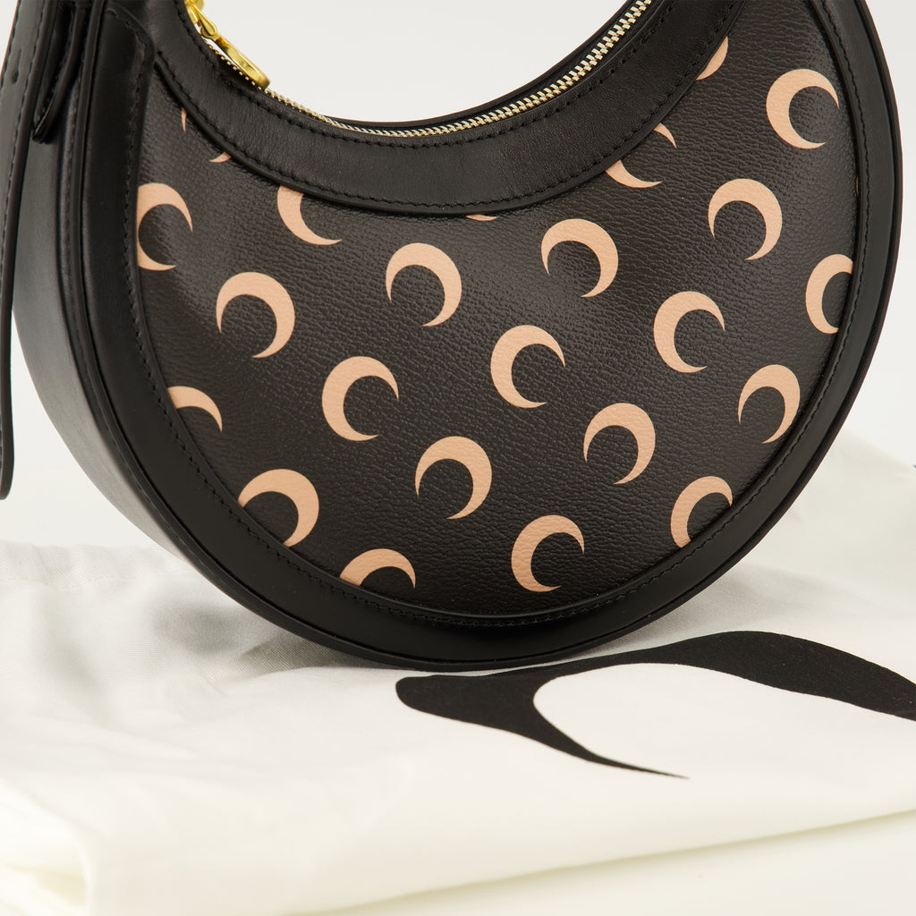 Sacs à dos Moon Eclips Mini Black Bag Marine Serre Noir Femme