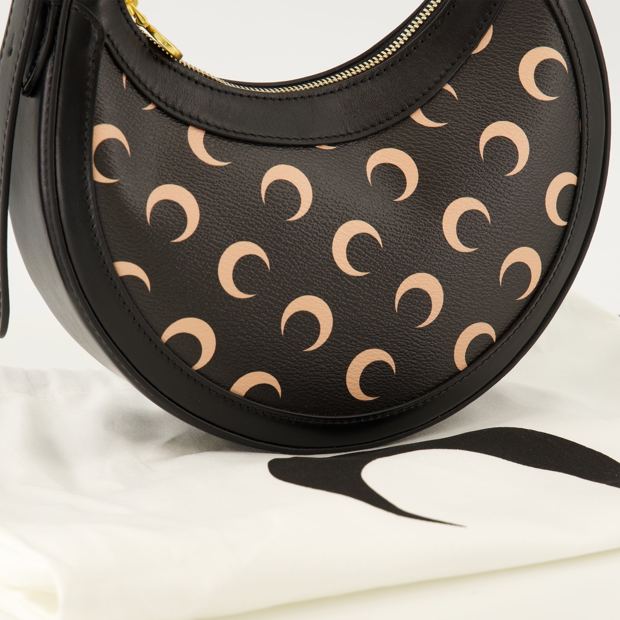 Sacs à dos Moon Eclips Mini Black Bag Marine Serre Noir Femme