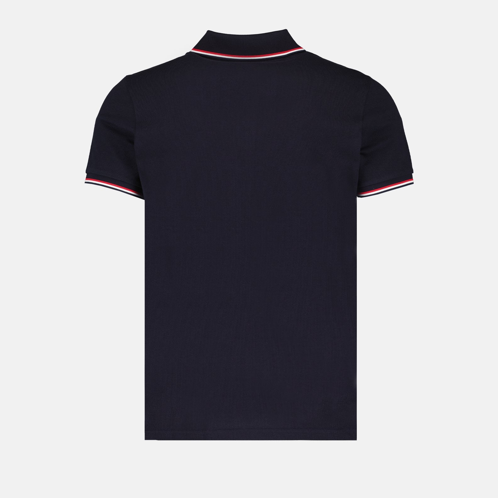 Polos Polo à liserés tricolores Moncler Bleu foncé Homme