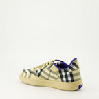 Sneakers Sneakers a scacchi Terrace Burberry Beige Femme