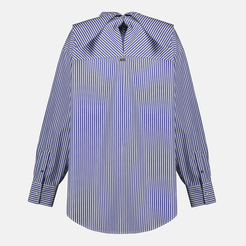 Immagine della Blusa a Righe Blu Navy del marchio Ami PARIS per Unisex - Stagione Autunno-Inverno 2025 - Vista Posteriore