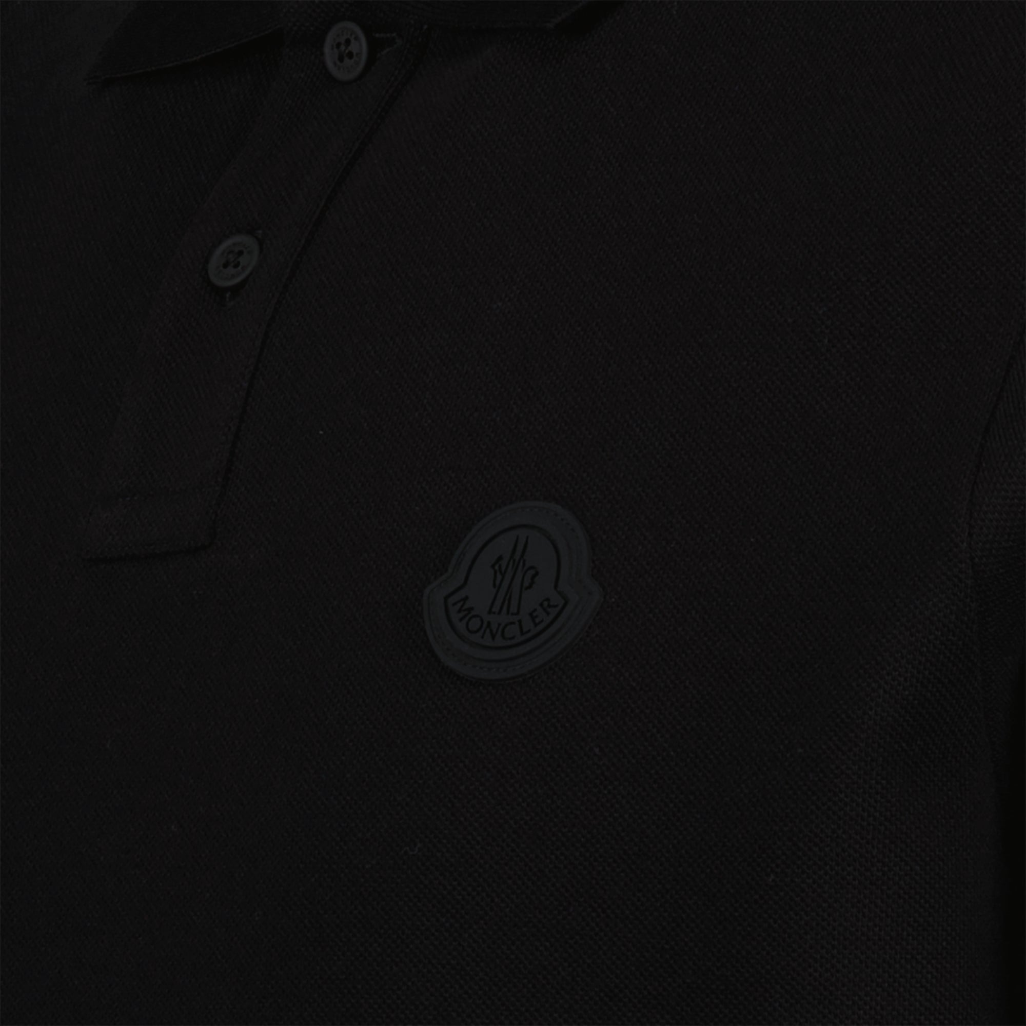 Polos Polo à logo Moncler Preto Homme