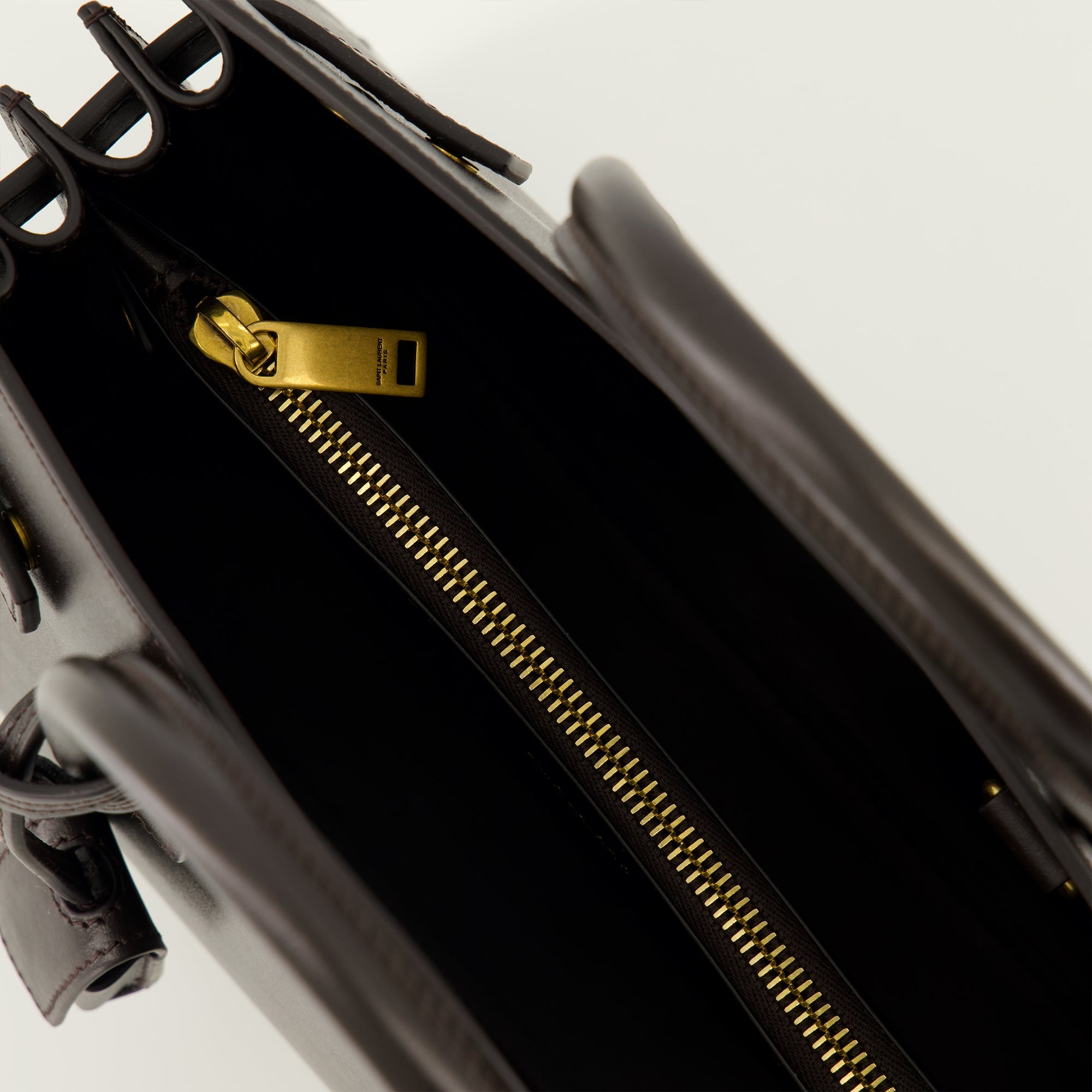 Image of the article Nano Brown Day Bag by Saint Laurent for Women - Autumn-Winter Season 2025 - Detailed View_3