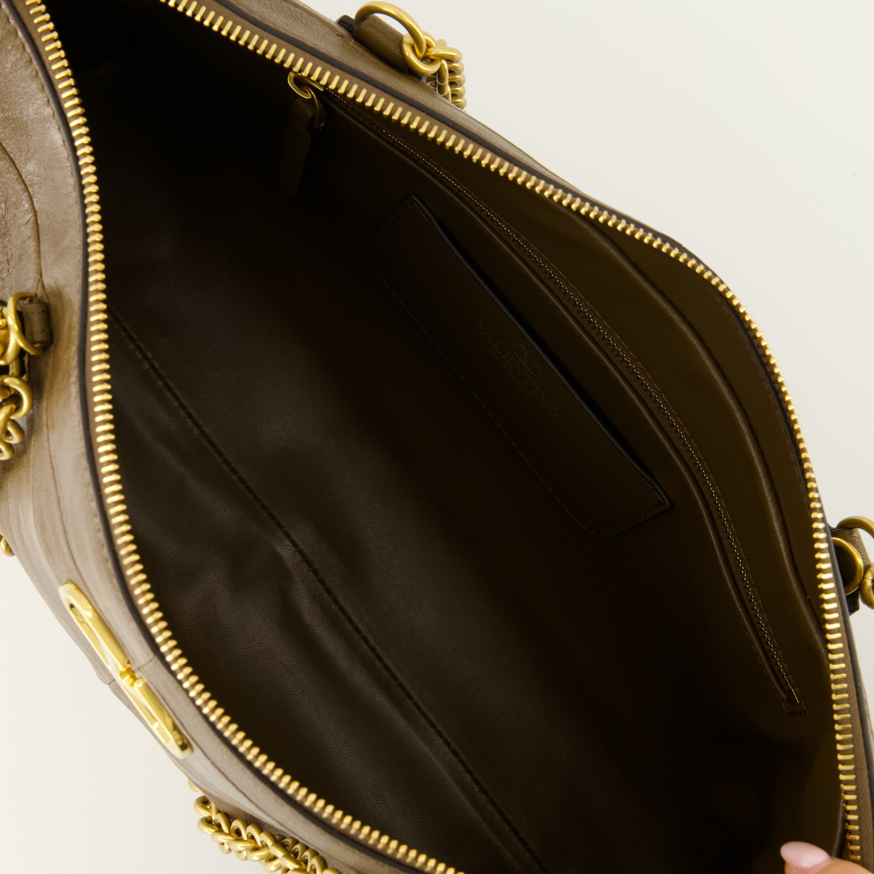 Sacs bandoulière Sac Panthea en cuir nappa marron Valentino Garavani Marron Femme