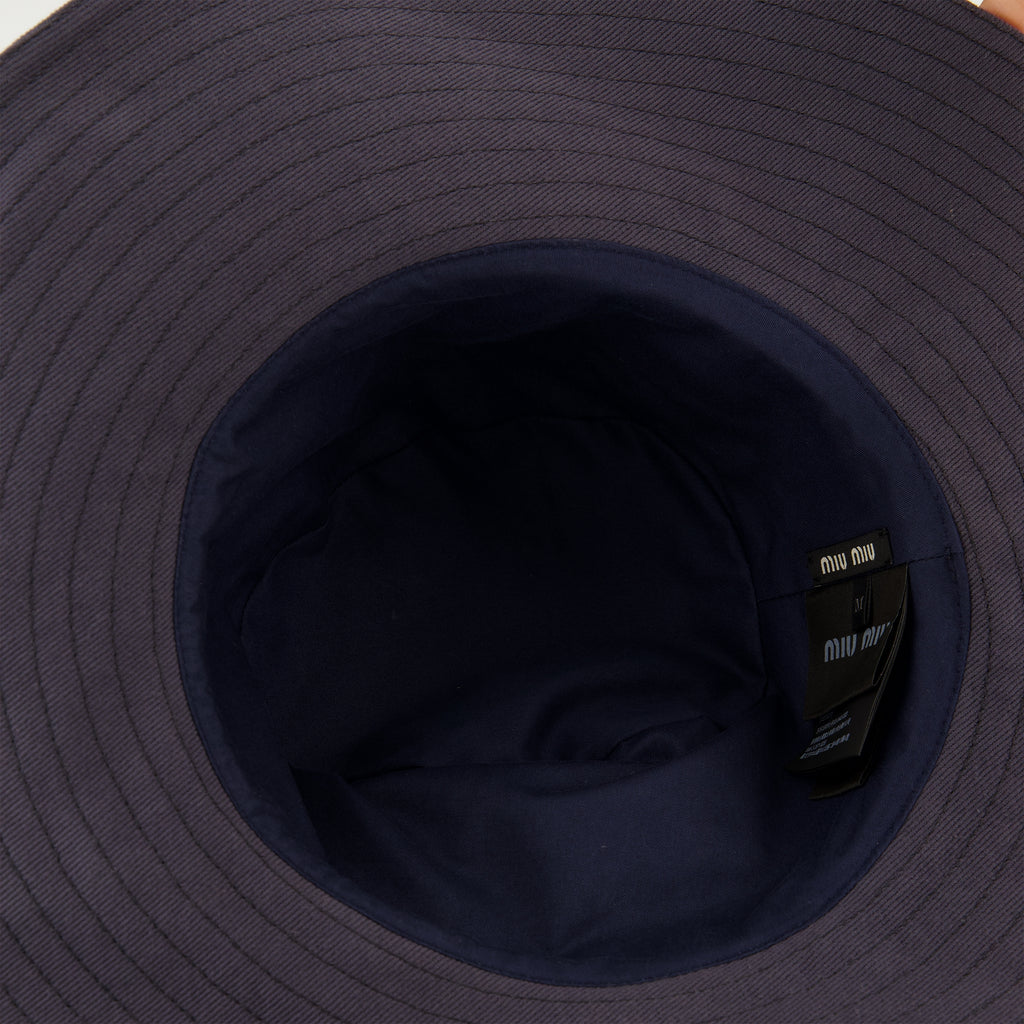 Chapeaux, casquettes et bonnets 네이비 블루 드릴 카우보이 모자 Miu Miu Bleu foncé Femme