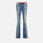 Calças D-Ebbey-FSF Jeans Evase Diesel Azul Femme