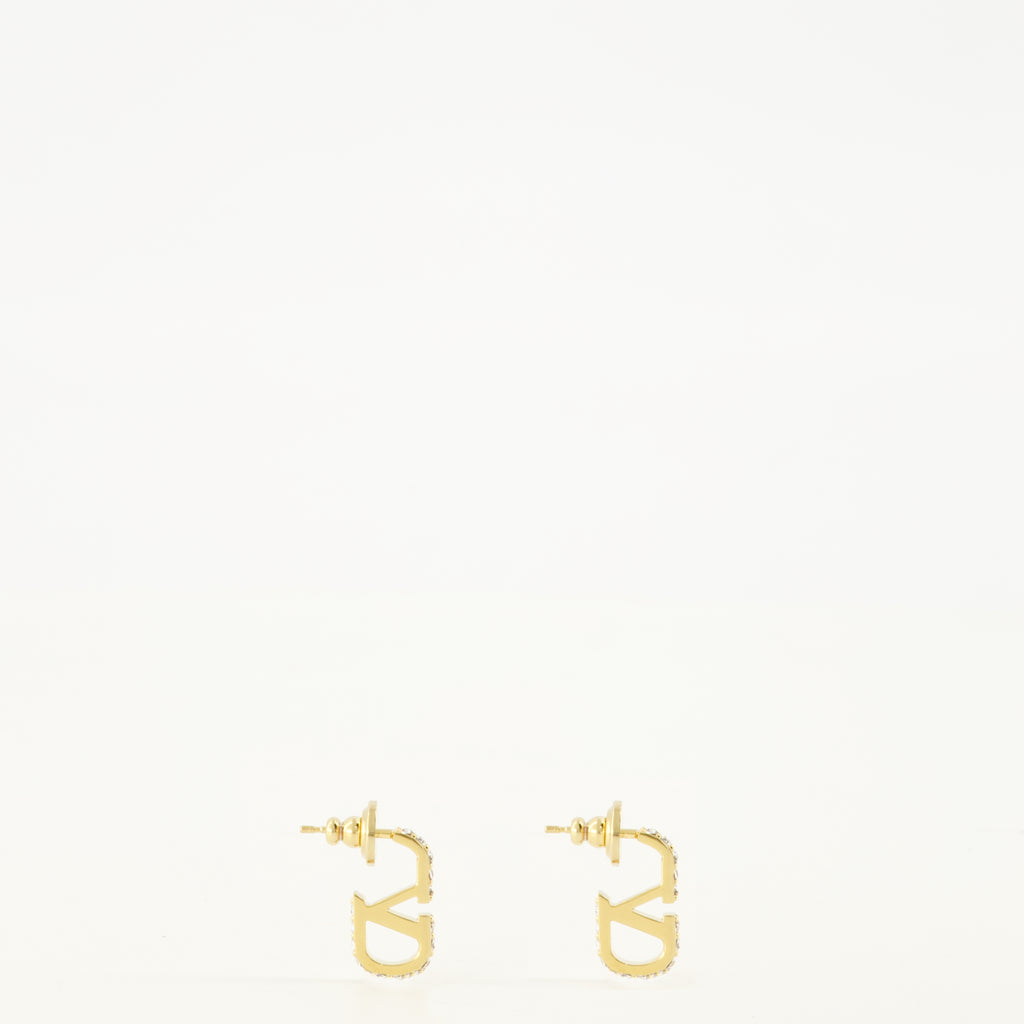 Bijoux VLogo Ohrringe mit Swarovski® Kristallen Valentino Garavani Doré Femme
