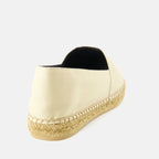 Espadrilles Espadrillas in Tela Saint Laurent Beige Homme