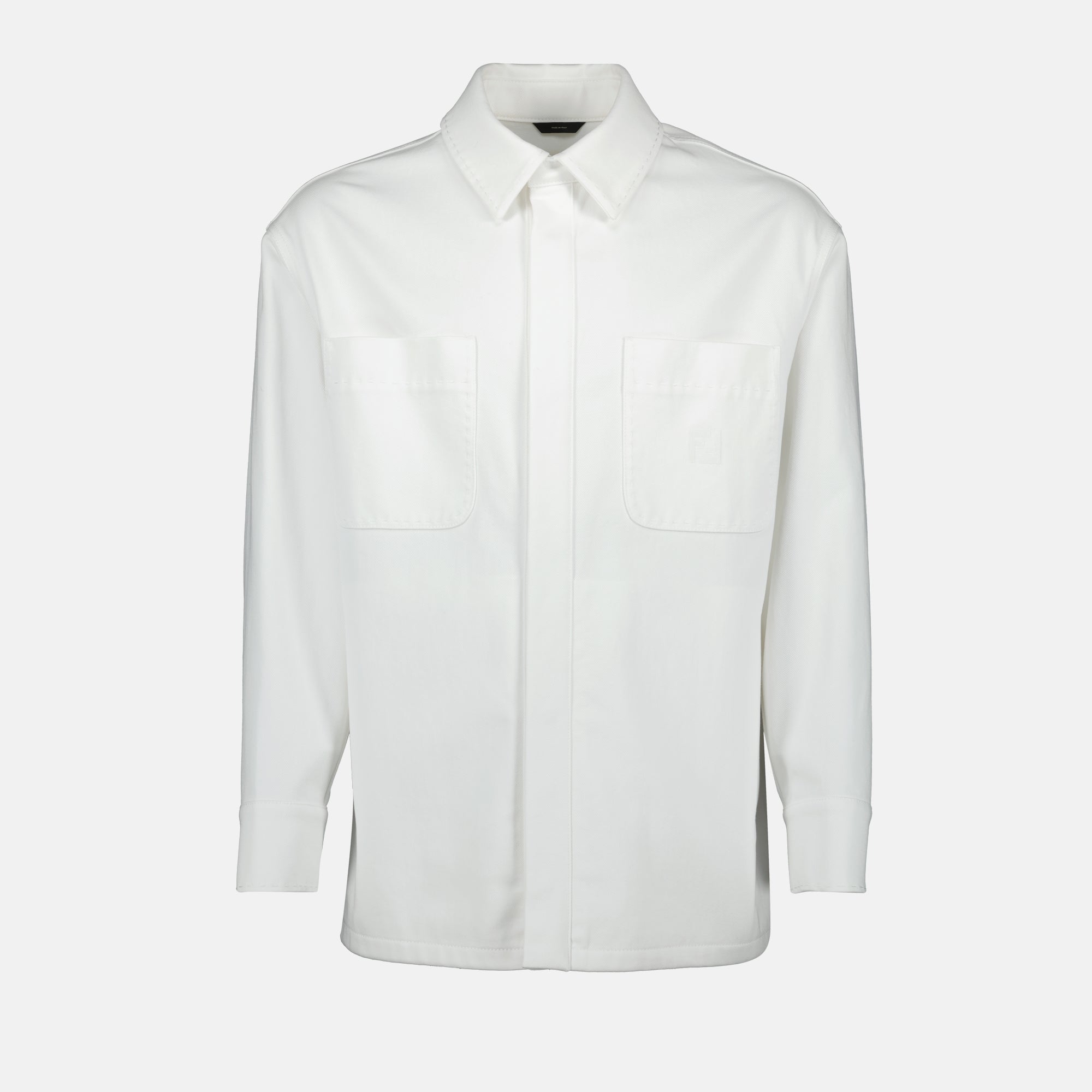 Vestes Veste en jean Fendi Blanc Homme
