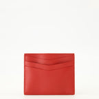 Petite maroquinerie 레드 가죽 카드 홀더 Miu Miu Rouge Femme