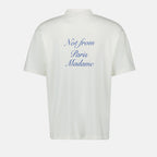 T-shirt T-shirt Slogan Cursive Drole De Monsieur Bianco Homme