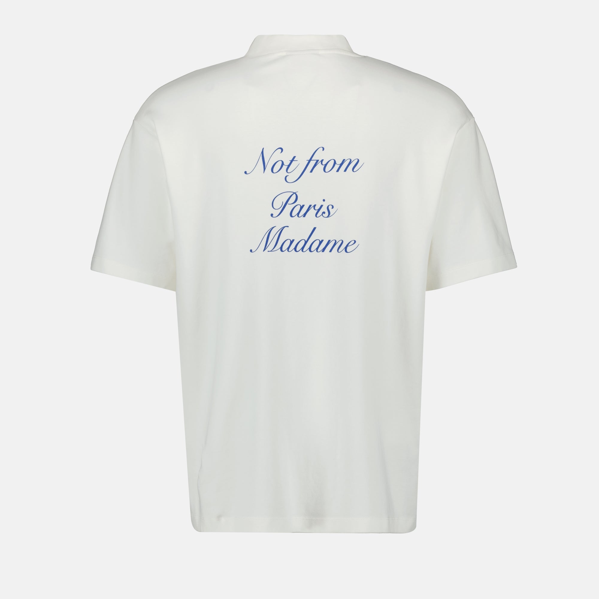 T-shirt T-shirt Slogan Cursive Drole De Monsieur Bianco Homme