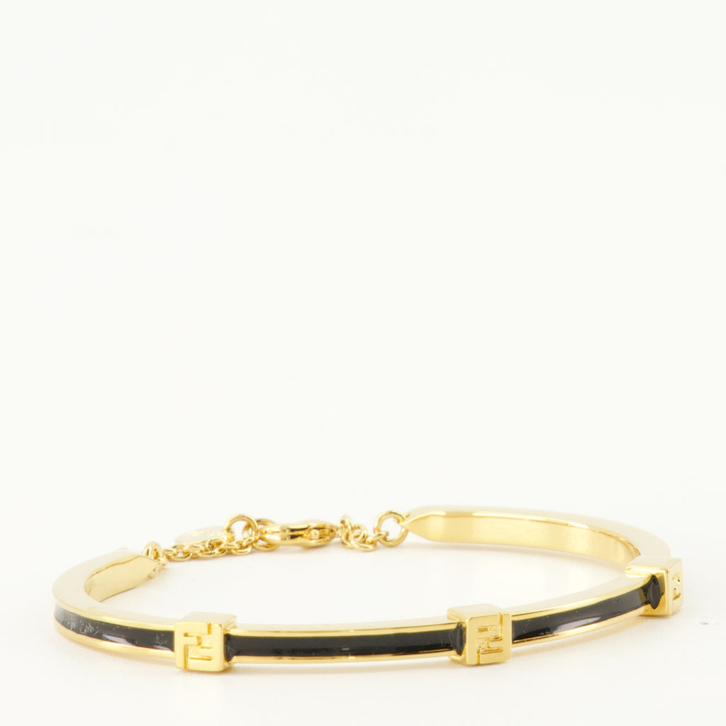 Image de l'article Bracelet Forever fendi doré et noir de la marque Fendi pour Femme - Saison Printemps-Été 2026 - Vue détaillée_2