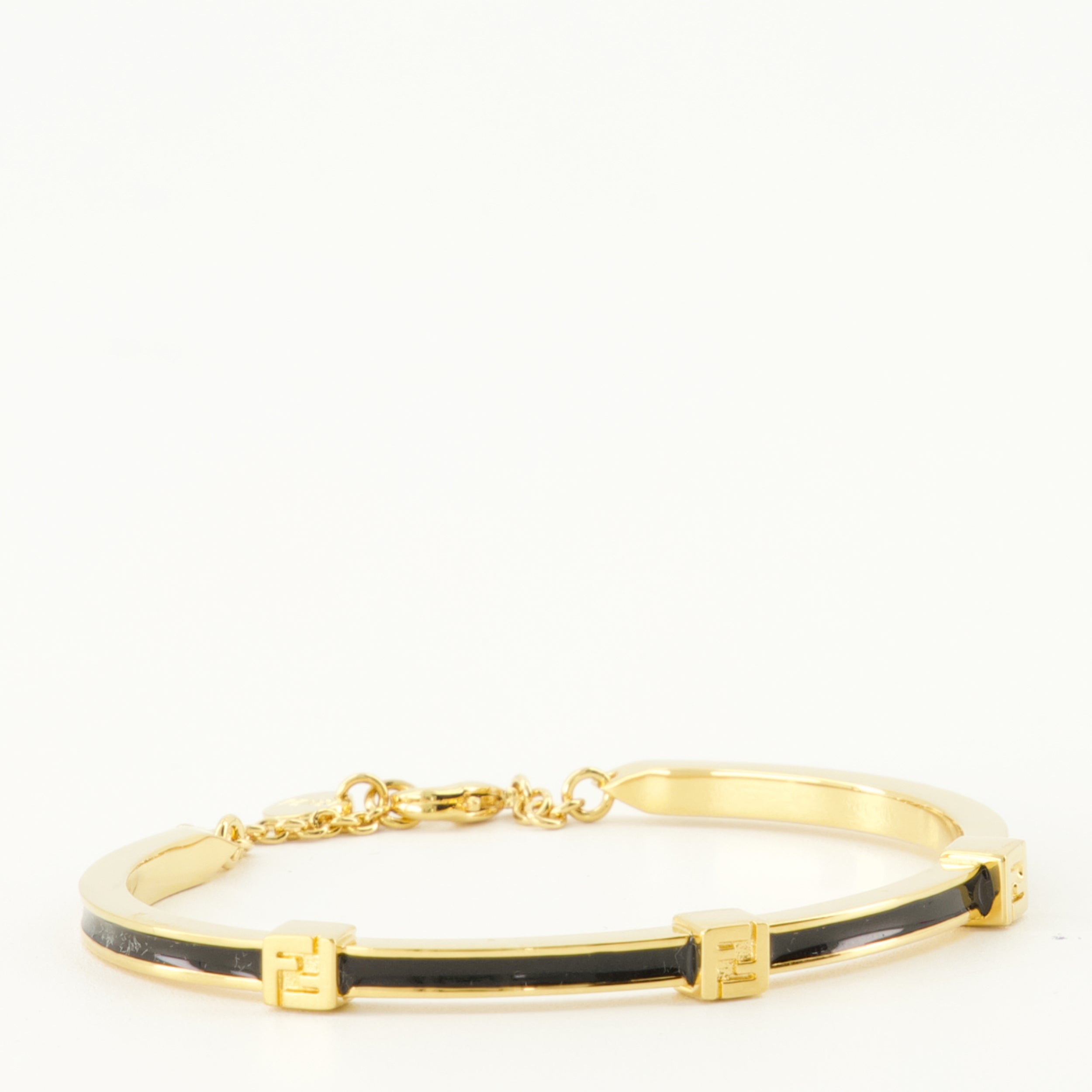 Image de l'article Bracelet Forever fendi doré et noir de la marque Fendi pour Femme - Saison Printemps-Été 2026 - Vue détaillée_2