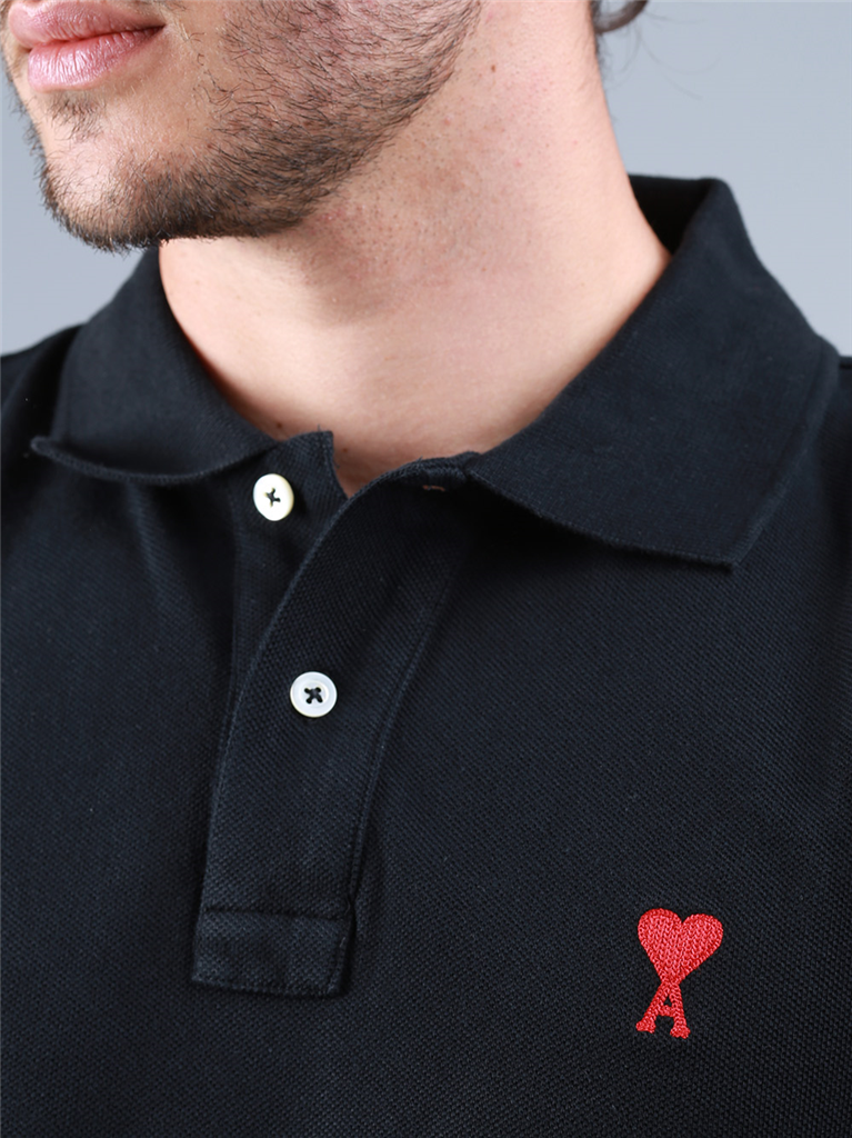 Polos BFHJ207.760 001 noir Ami PARIS Preto Homme