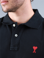 Polos BFHJ207.760 001 noir Ami PARIS Preto Homme