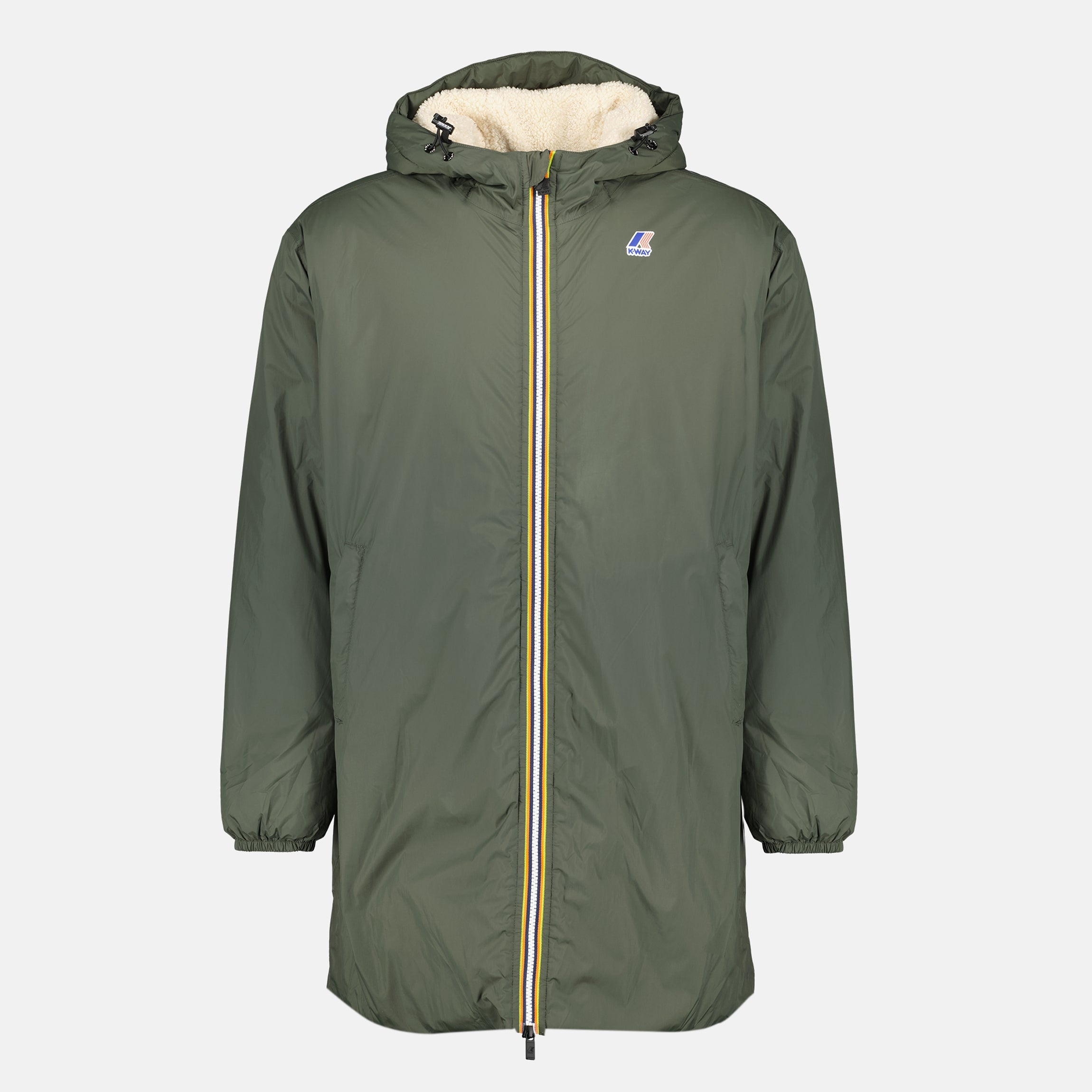 Bild des Parka Le Vrai 4.0 Eiffel Orsetto der Marke K-Way für Unisex - Herbst-Winter 2025 - Vorderansicht