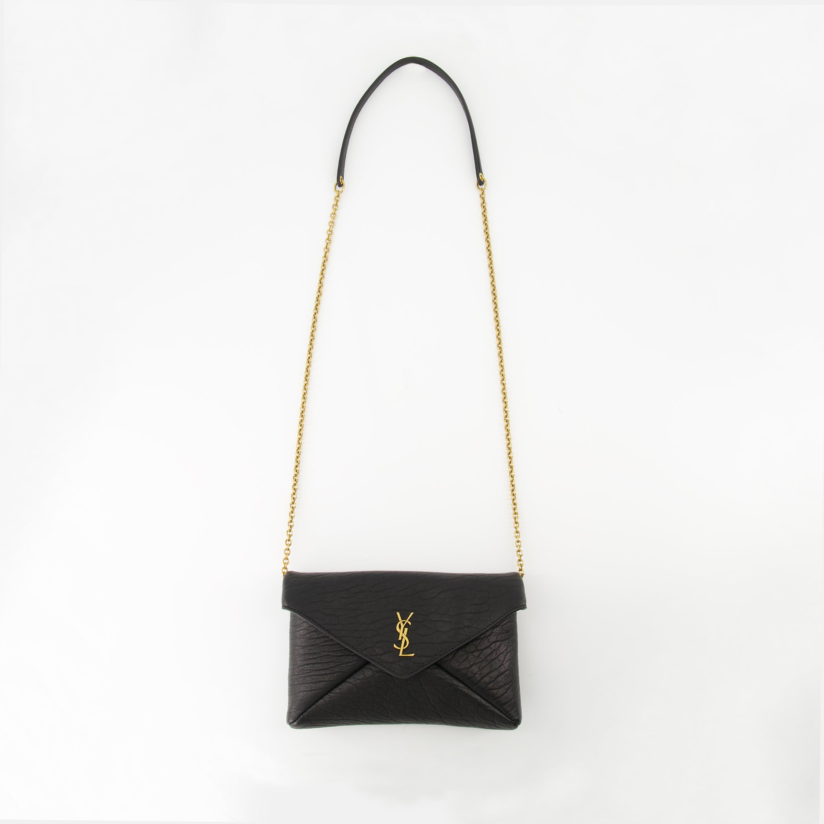 Sacs bandoulière Cassandre Chain Pouch Saint Laurent Noir Femme