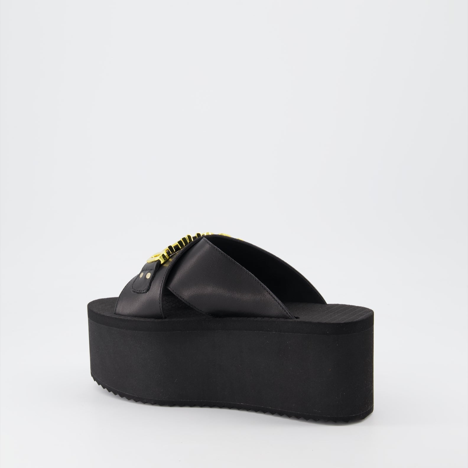 Compensées et plateformes MA28118I1G MF0 000 nero Moschino Noir Femme