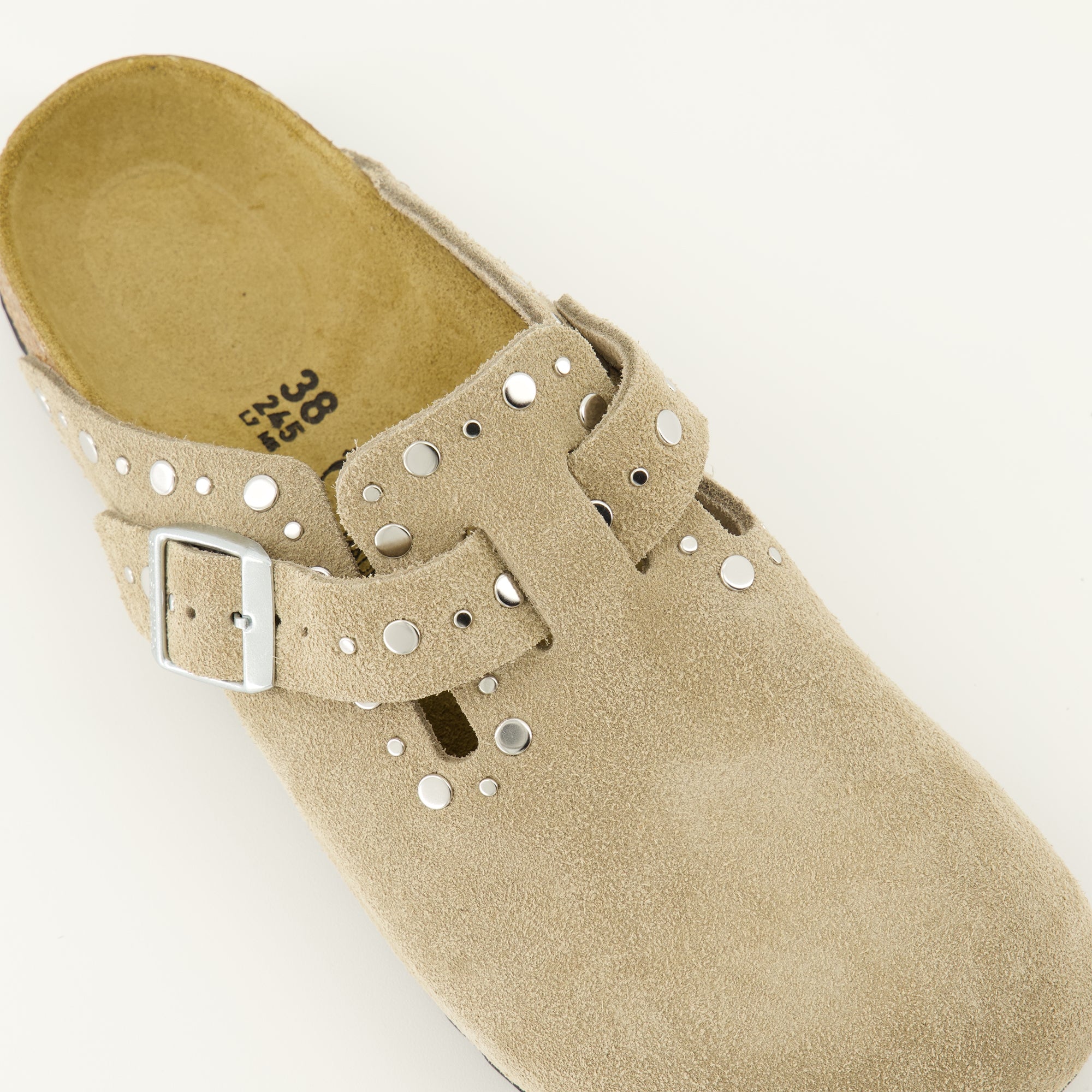 Image de l'article Mules Boston de la marque Birkenstock pour Femme - Saison Automne-Hiver 2025 - Vue détaillée de haut
