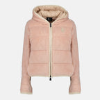 여성을 위한 Moncler Grenoble의 분홍색 Polartec® 지퍼 재킷 이미지 - 2025년 가을-겨울 시즌 - 정면 보기