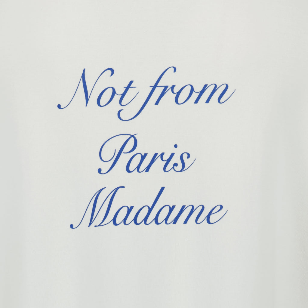 T-shirt T-shirt Slogan Cursive Drole De Monsieur Bianco Homme