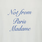 T-shirt T-shirt Slogan Cursive Drole De Monsieur Bianco Homme