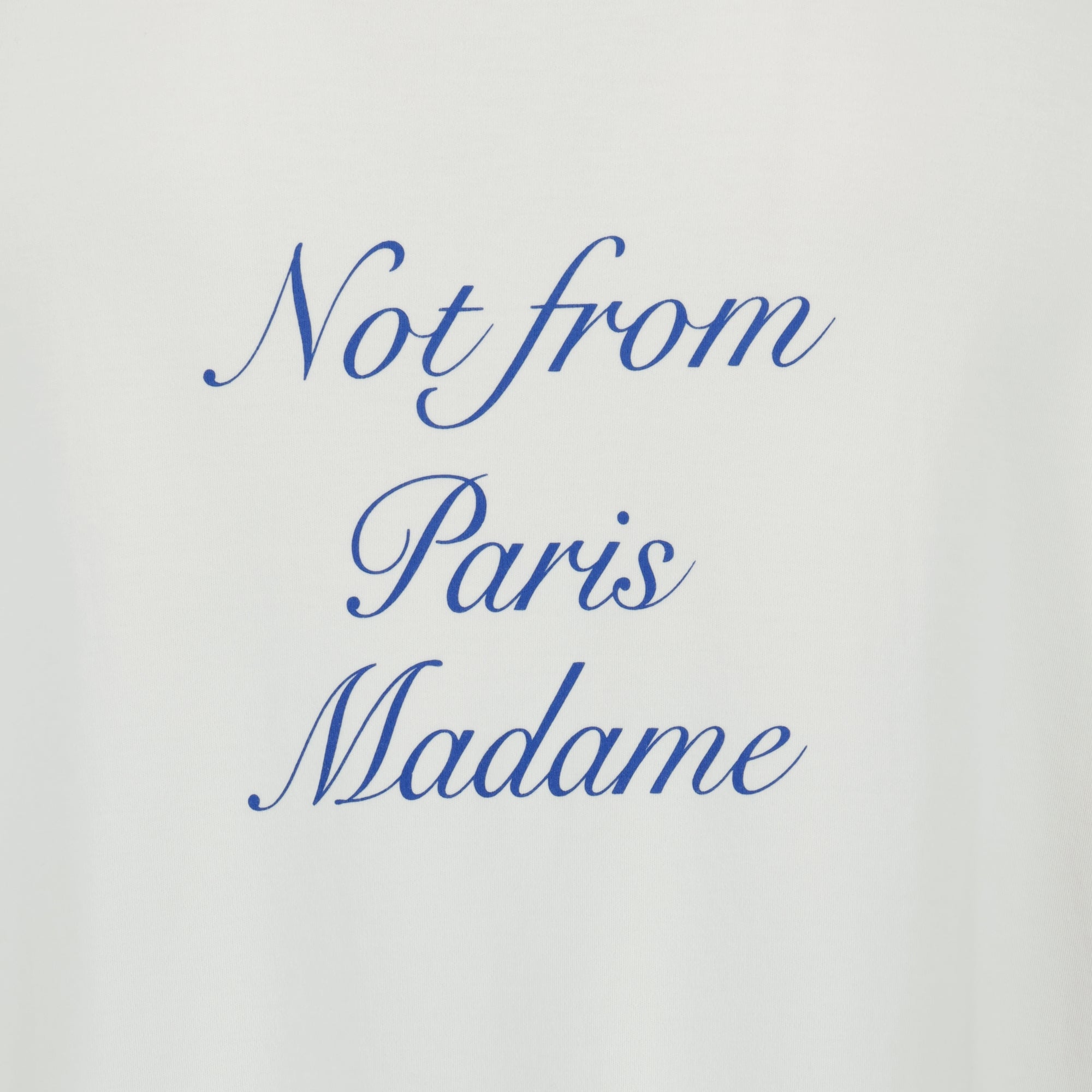 T-shirt T-shirt Slogan Cursive Drole De Monsieur Bianco Homme