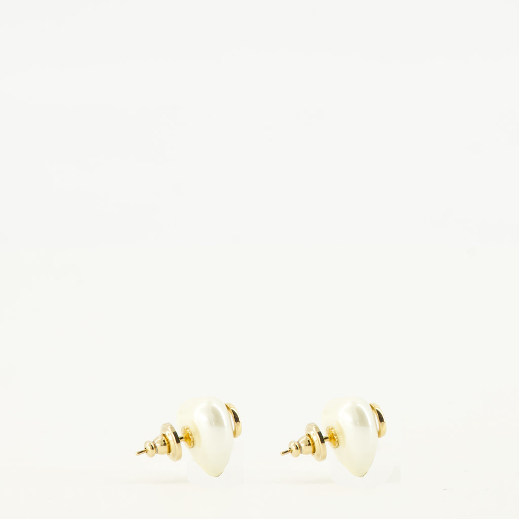 Bijoux Vlogo Metall Ohrringe mit Perlen und Swarovski® Kristallen Valentino Garavani Doré Femme