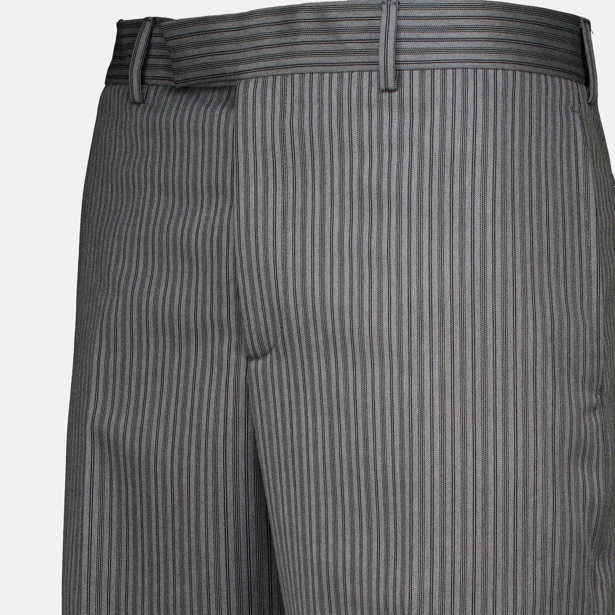 Pantalons Gray Striped Tailoring Pants Dior Gris Homme