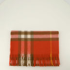 Image de l'article Écharpe en cachemire Check orange de la marque Burberry pour Unisex - Saison Printemps-Été 2026 - Vue détaillée_2