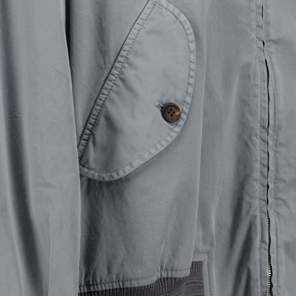 Vestes Blouson en sergé vieilli gris Miu Miu Gris Femme