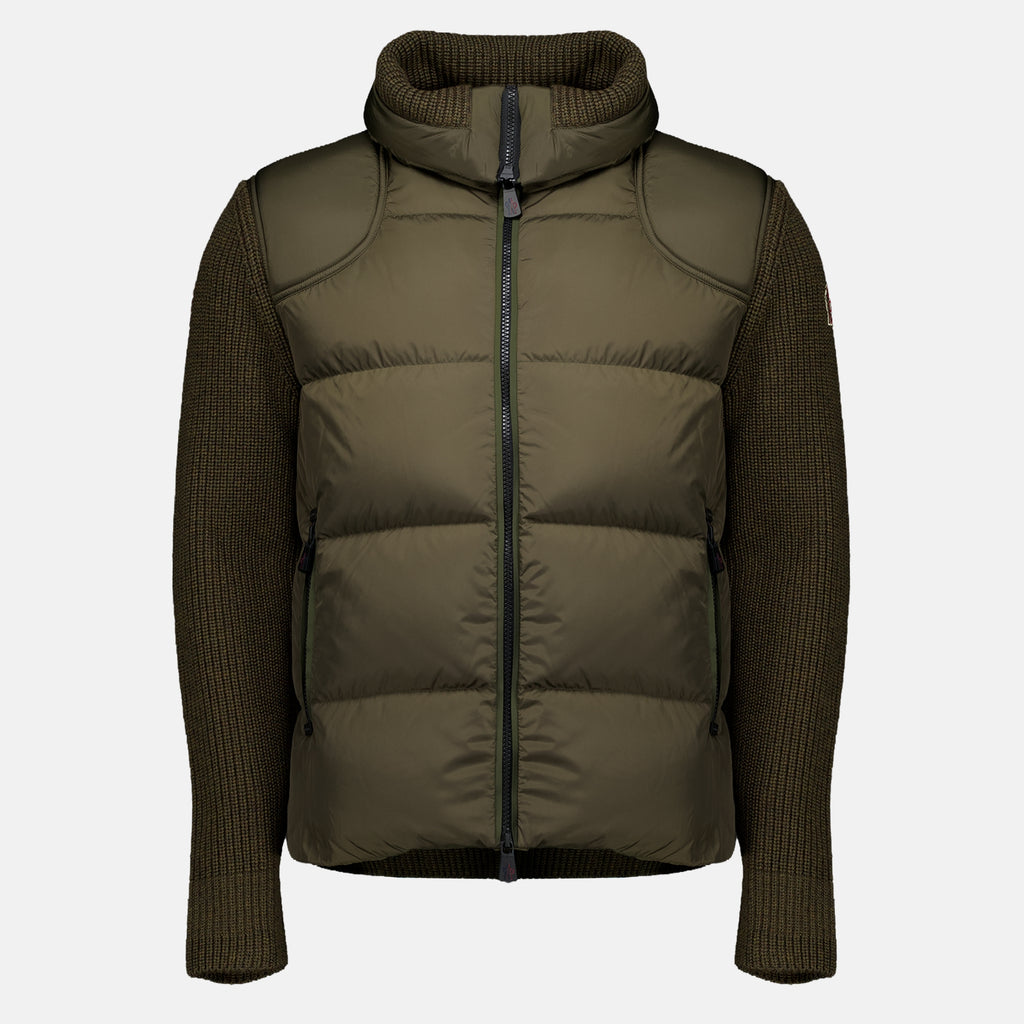 Vestes Veste bi-matière kaki Moncler Grenoble Kaki Homme